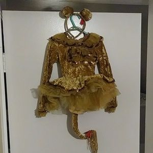 Girl Lion-Type gold costume, worn once